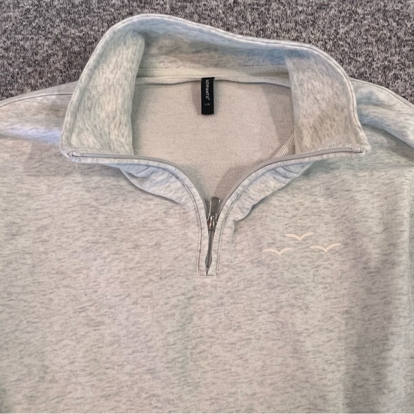 LAZY PANTS Grey Cropped Sweater - Size L - Picture 2 of 3